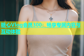 糖心Vlog会员300：畅享专属内容与互动体验
