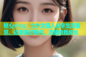 糖心vlog：七夕女强人分享生活智慧，记录美好瞬间，激励自我成长